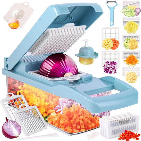 Revolutionize Your Meal Prep with the 14-in-1 Multifunctional Food Chopper