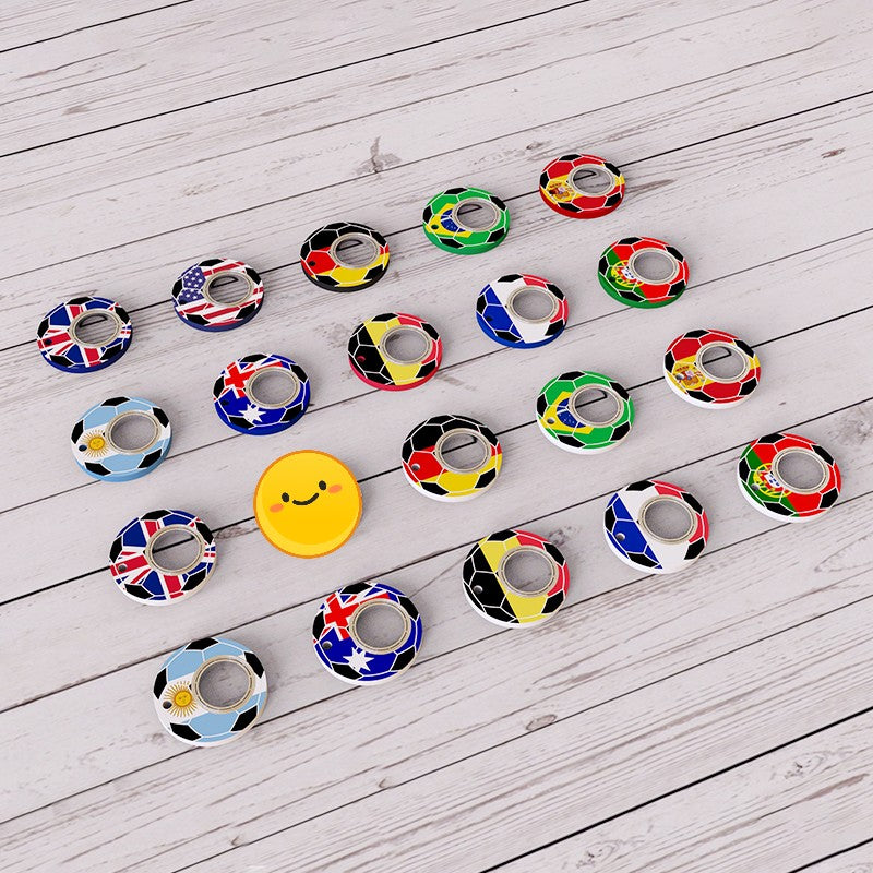 Creative Football World Cup Fidget Spinner Keychain