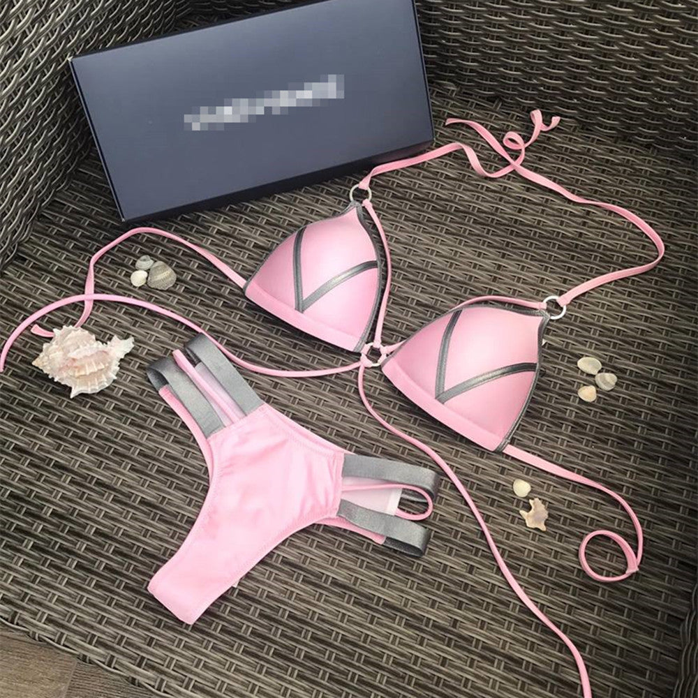 Stylish bikini with bronze sides Terese
