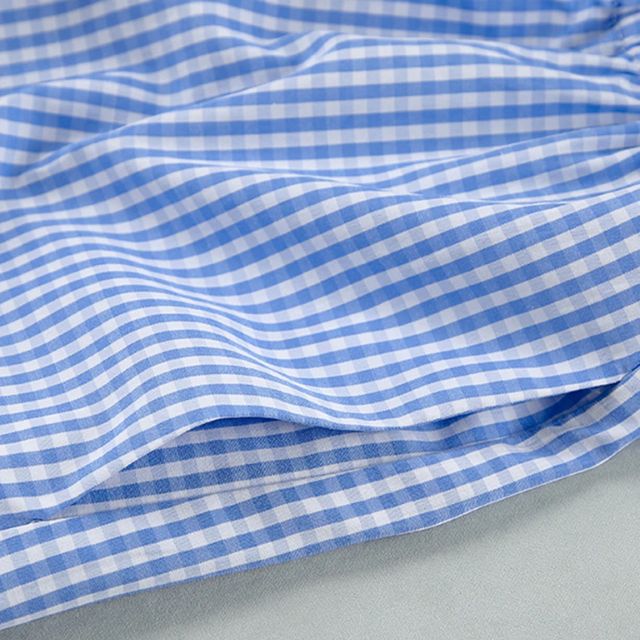 Harper - Gingham romper with keyhole neckline and bow detail