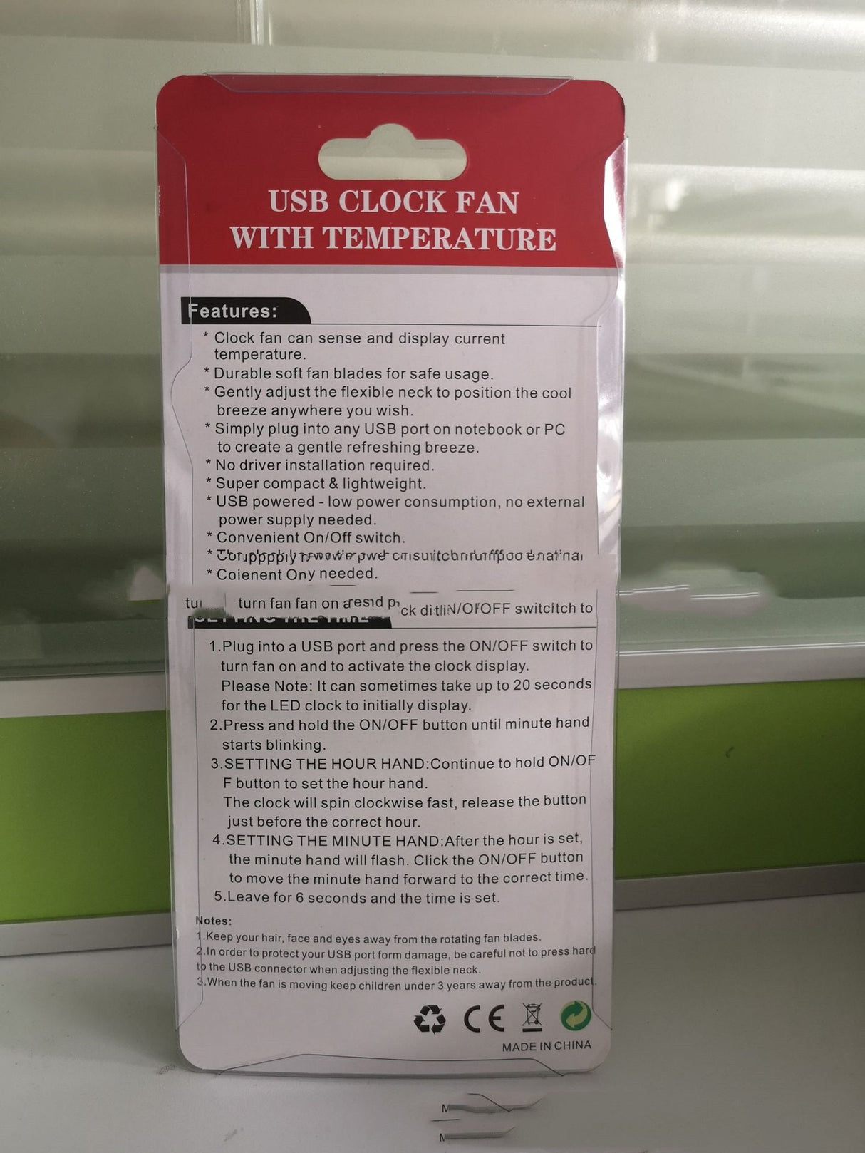USB Clock Temperature