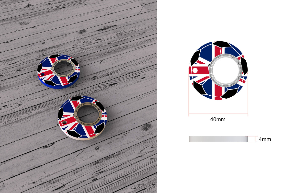 Creative Football World Cup Fidget Spinner Keychain