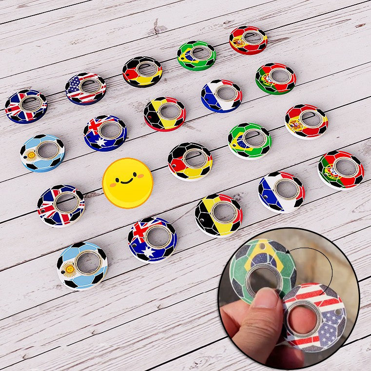 Creative Football World Cup Fidget Spinner Keychain