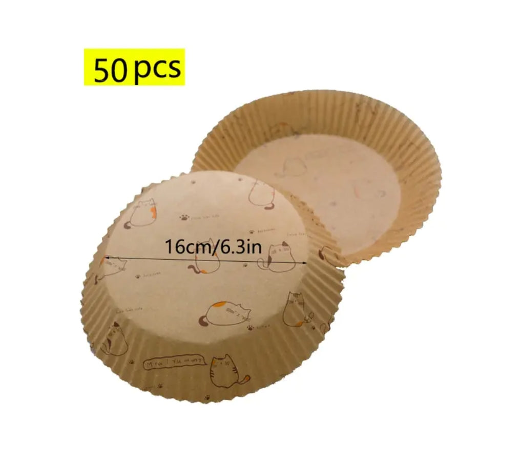 50pcs Air Fryer Disposable Paper Liner
