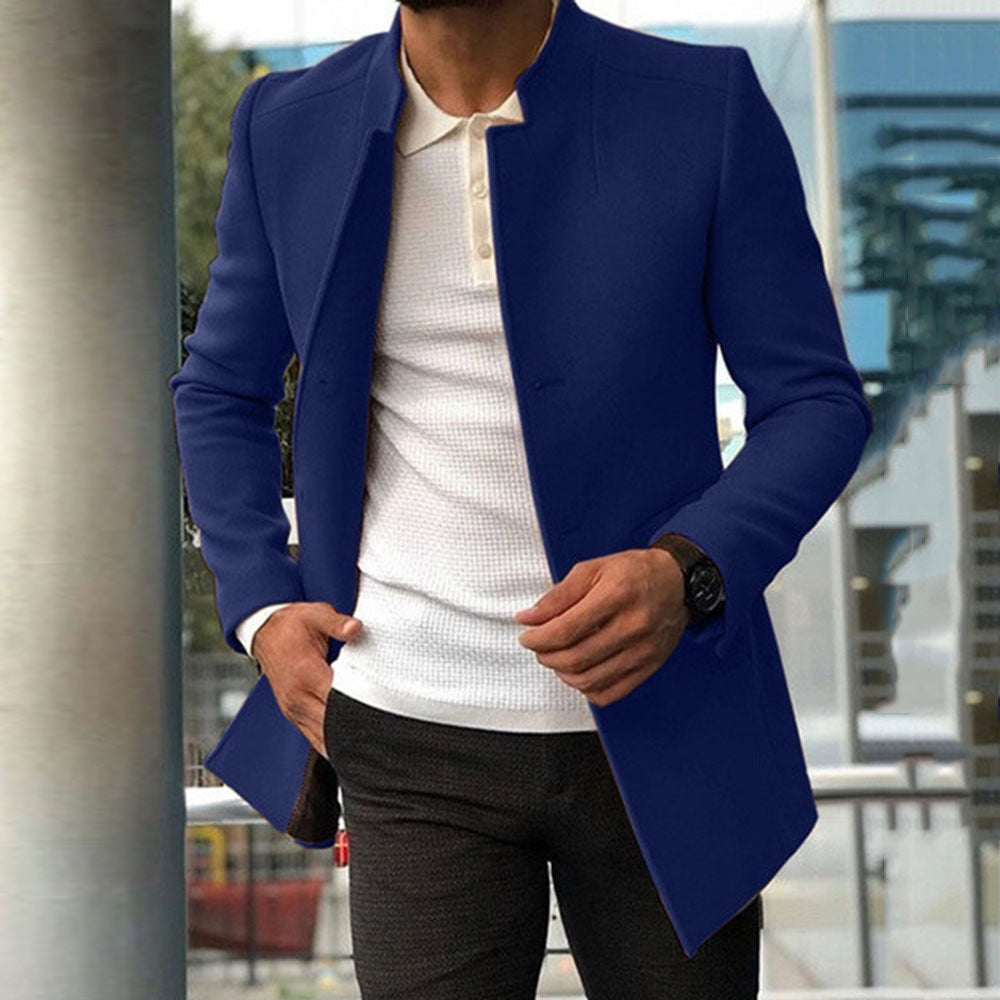 Hristofor - Men's coat fashion single-coloured