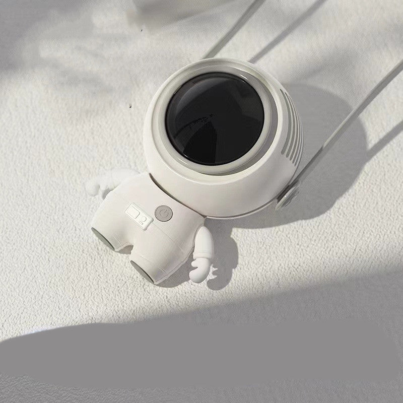Astronaut Small Fan Handheld Hanging Neck Creative Bladeless Mini Fan