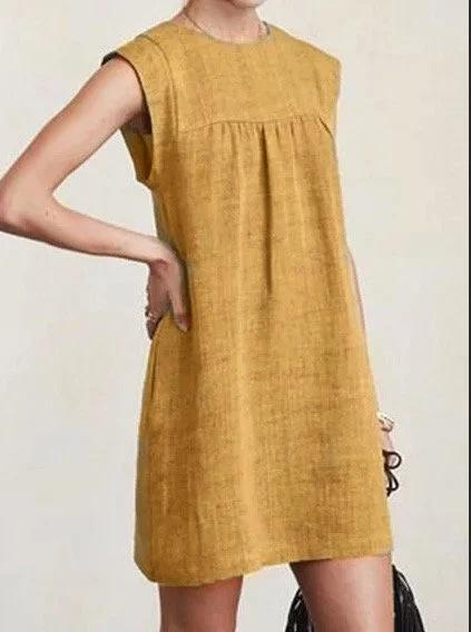 Casual Sleeveless A-Line Mini Dress