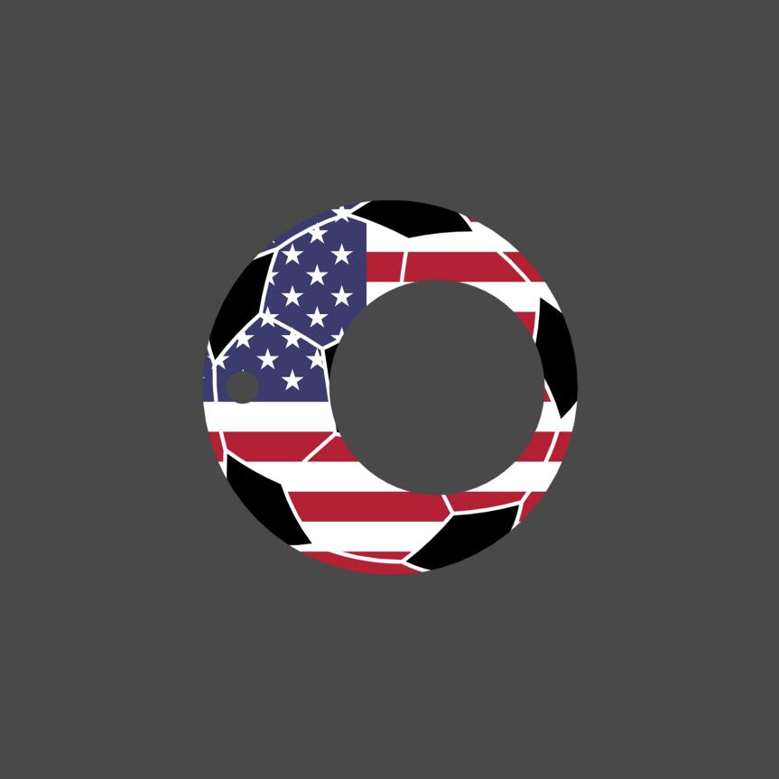 Creative Football World Cup Fidget Spinner Keychain