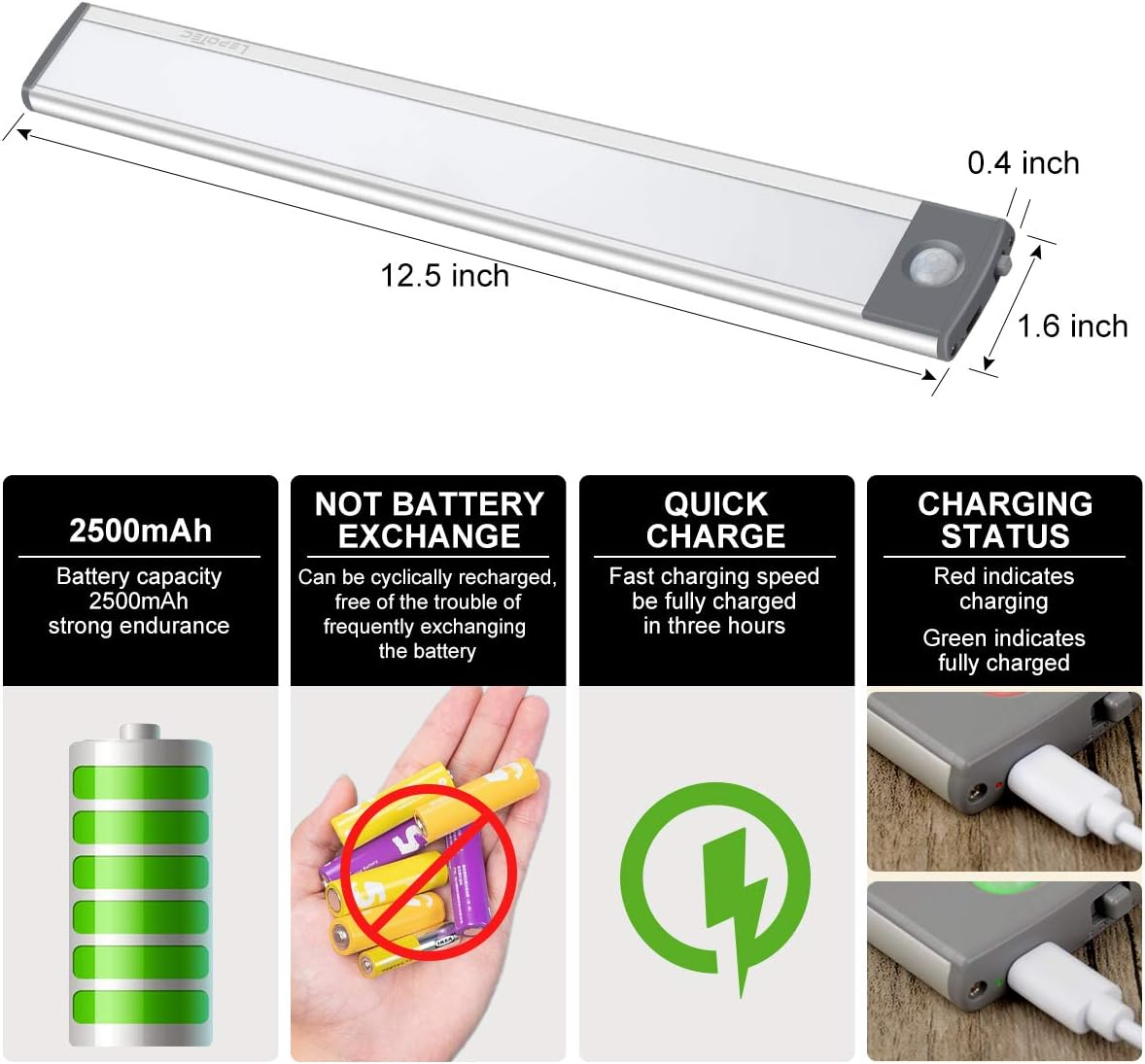 Motion Sensor Light Cabinet Lighting Kit