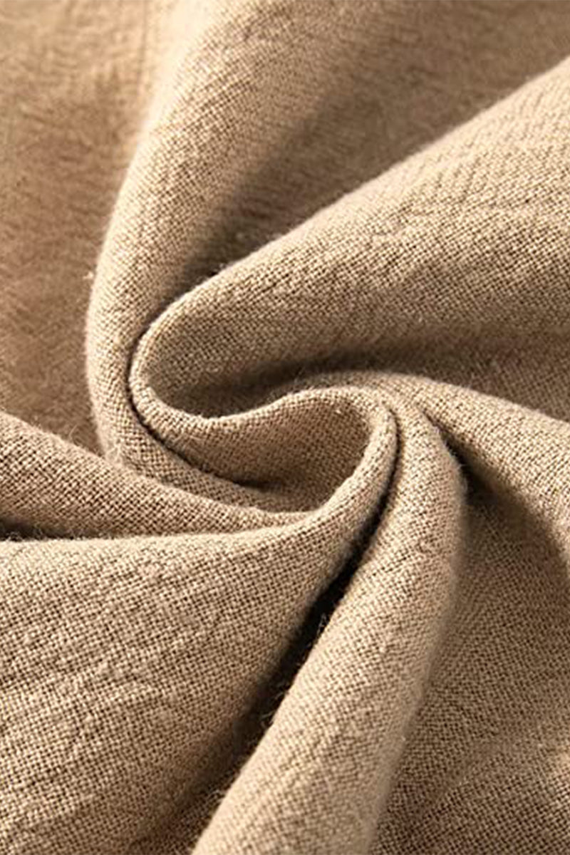 Milda High-Waist Cotton Linen Palazzo Trousers