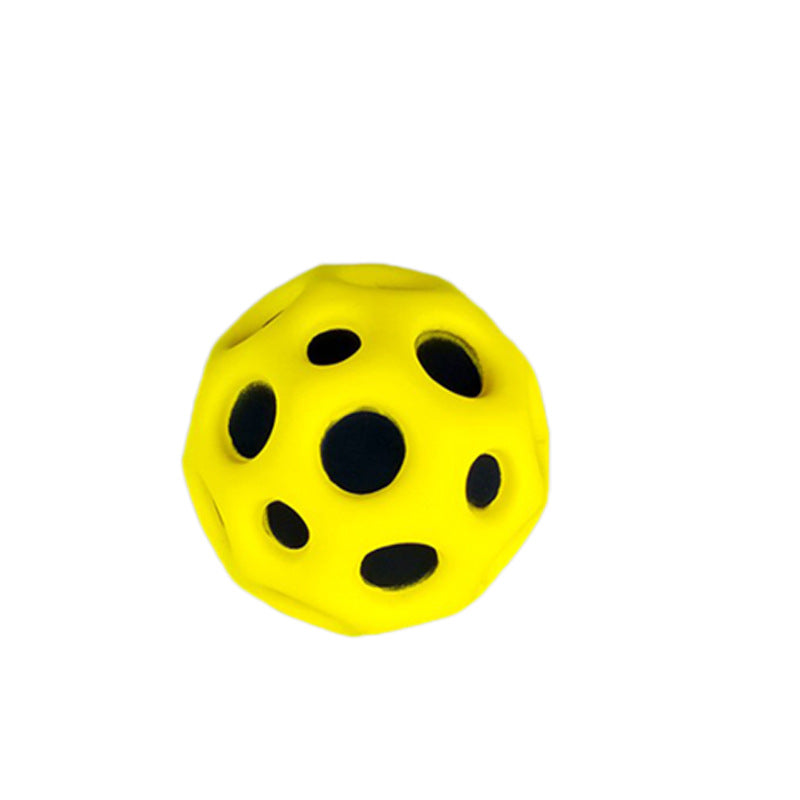 Anti-fall Moon Shape Porous Bouncy Ball Kids Indoor Outdoor Toy Ergonomic Design