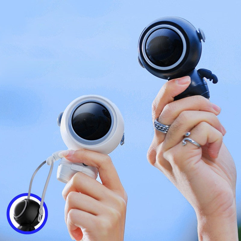 Astronaut Small Fan Handheld Hanging Neck Creative Bladeless Mini Fan
