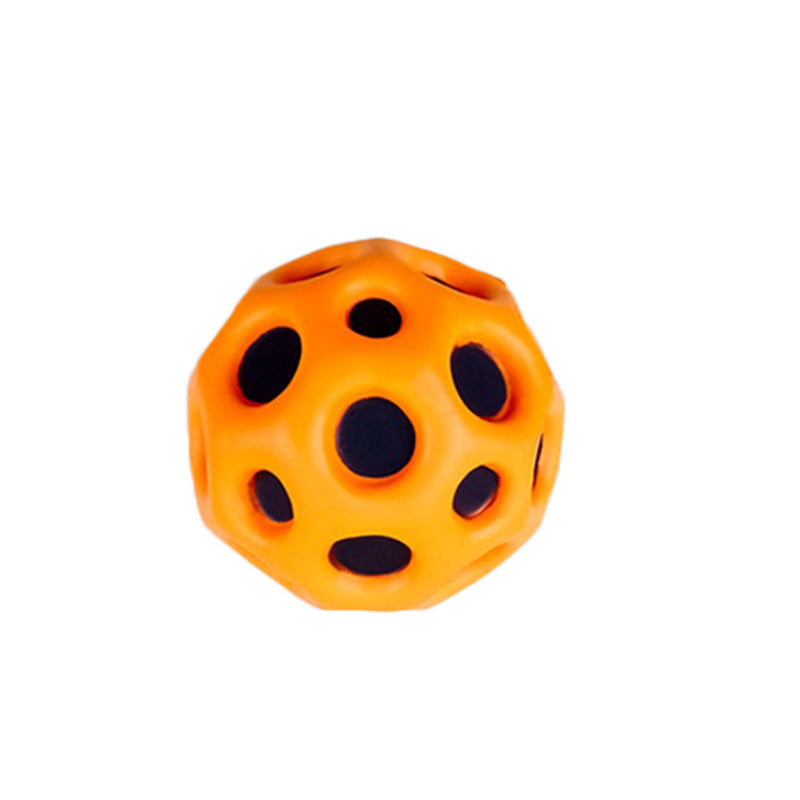 Anti-fall Moon Shape Porous Bouncy Ball Kids Indoor Outdoor Toy Ergonomic Design