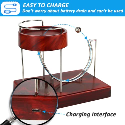 Rolling Balance Kinetic Art Electric Perpetual Motion Device Desk Toy