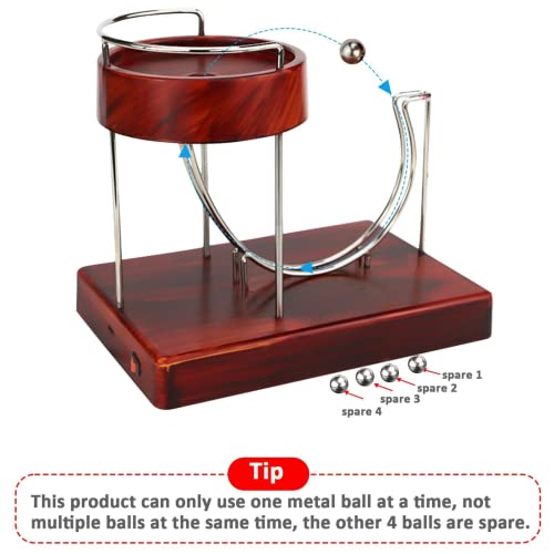 Rolling Balance Kinetic Art Electric Perpetual Motion Device Desk Toy