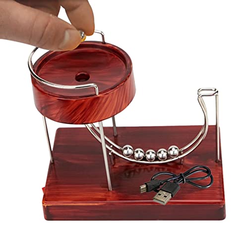 Rolling Balance Kinetic Art Electric Perpetual Motion Device Desk Toy