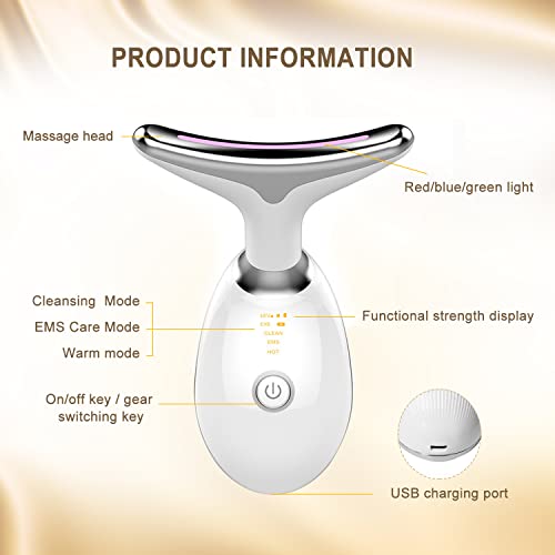 Firming Wrinkle Removal Device for Neck Face, Double Chin Reducer Vibration Massager