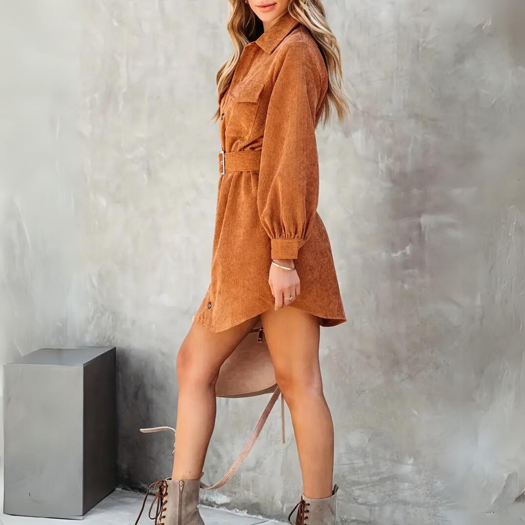 Priscilla - Fabulous women's corduroy dress
