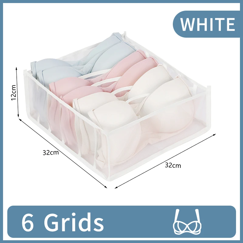 7-Grid Foldable Drawer Organizer for Dorm Closet