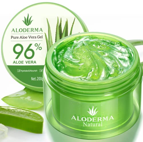 Organic Pure Aloe Vera Gel Made with 96% USDA Organic Aloe Vera within 12 Hours of Harvest