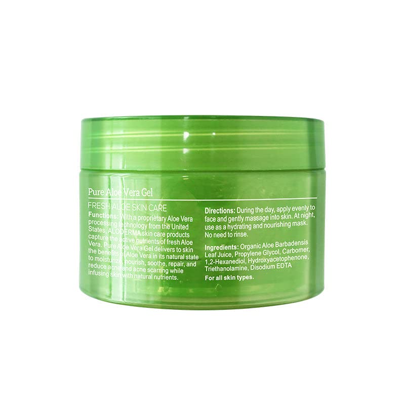 Organic Pure Aloe Vera Gel Made with 96% USDA Organic Aloe Vera within 12 Hours of Harvest