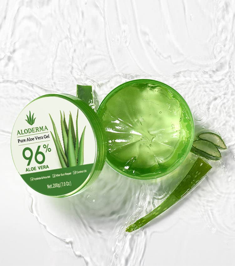 Organic Pure Aloe Vera Gel Made with 96% USDA Organic Aloe Vera within 12 Hours of Harvest