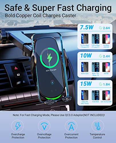 Motion Activated Wireless Car Charger Mount