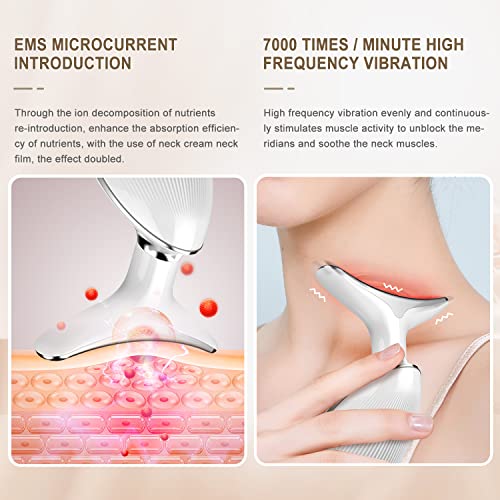 Firming Wrinkle Removal Device for Neck Face, Double Chin Reducer Vibration Massager