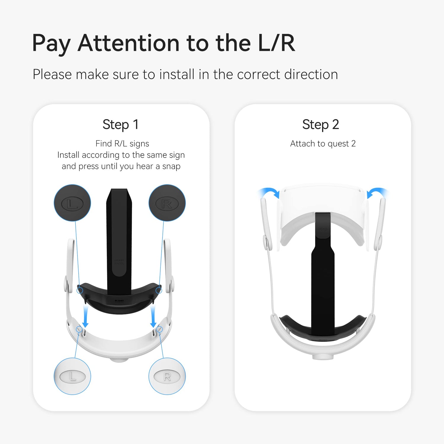 KIWI design Comfort Head Strap Accessories Compatible with Quest 2