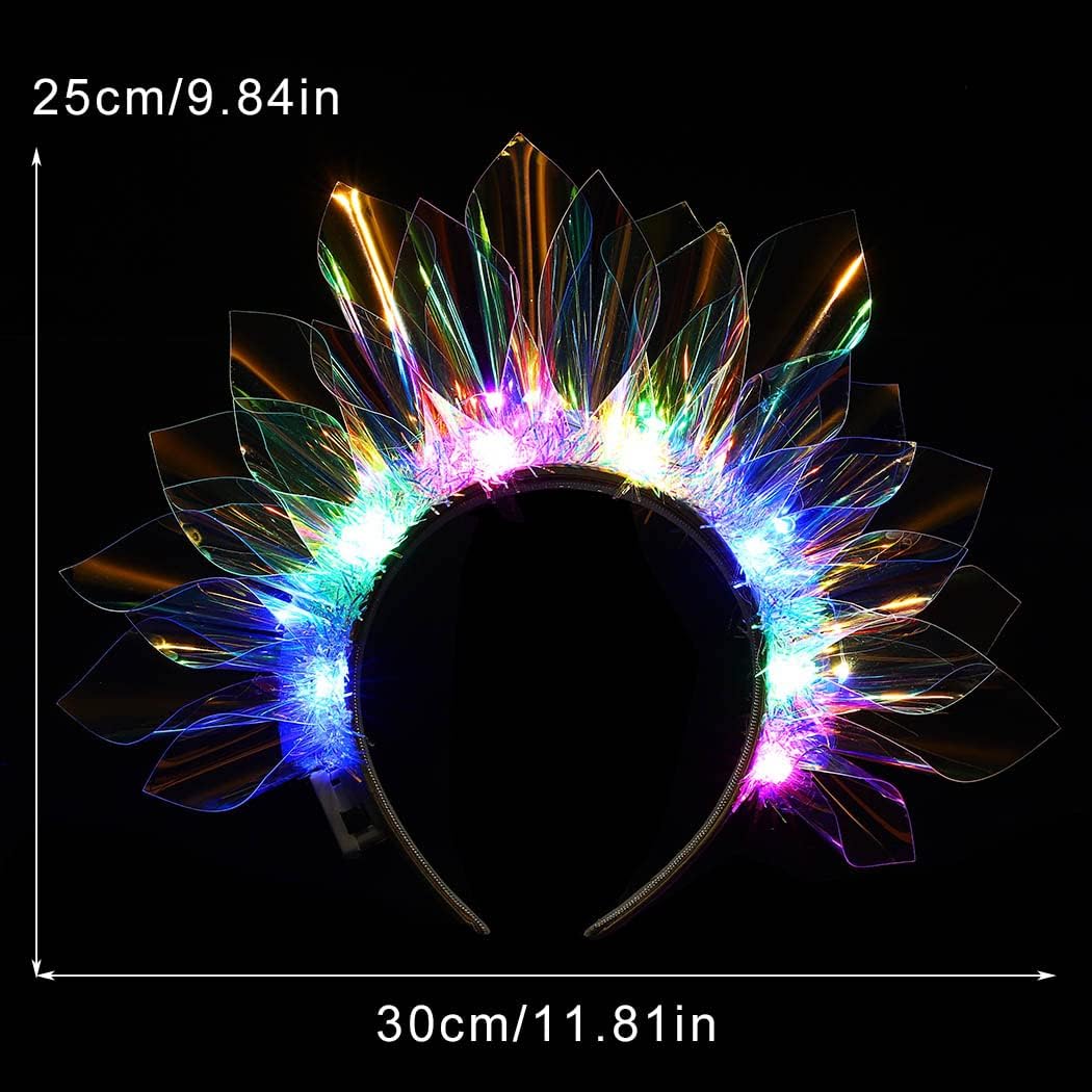 LED Headbands Glow Party Crown Hair Accessories for Women