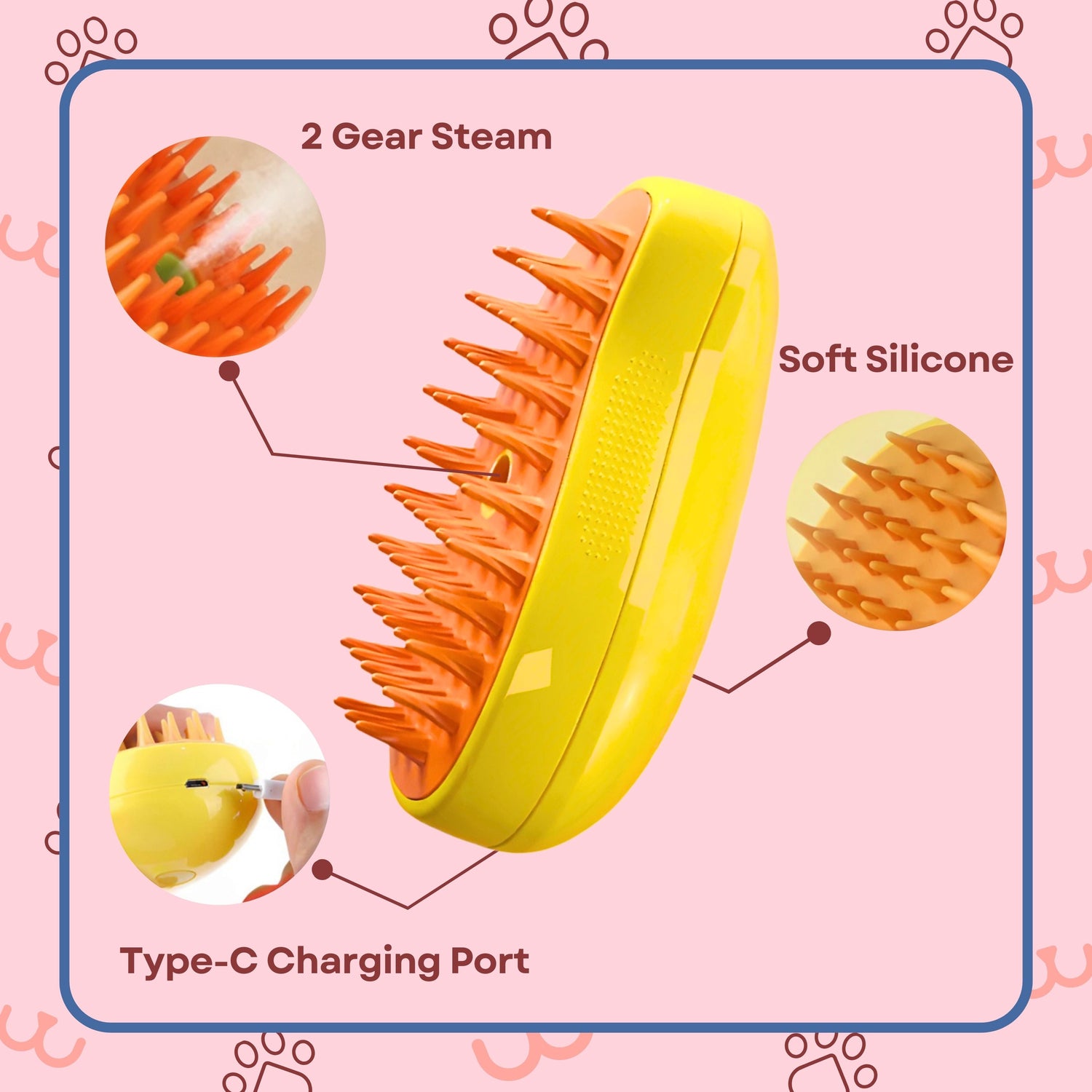 Wendy Pet Shop ™ Cat Dog Steamy Brush