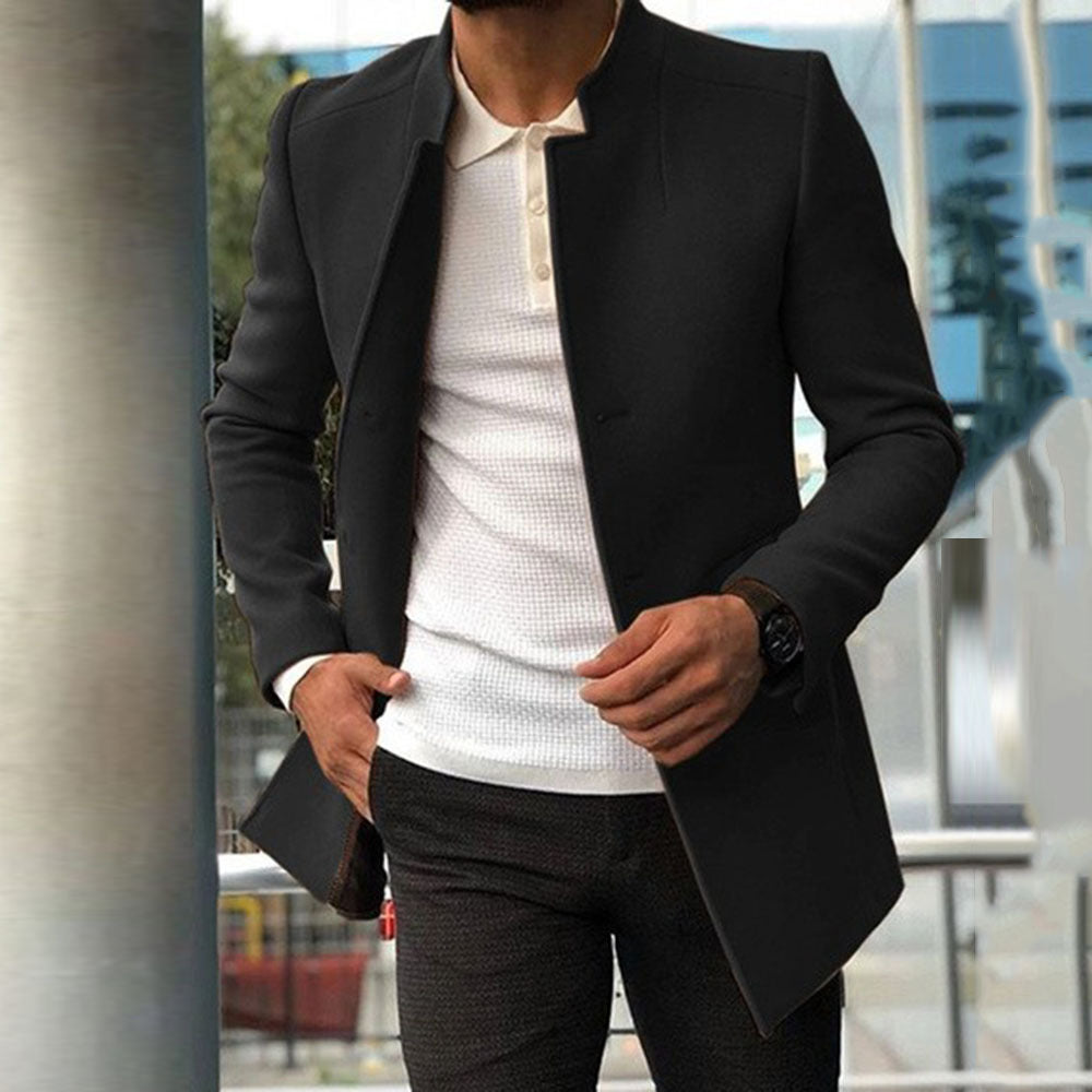 Hristofor - Men's coat fashion single-coloured