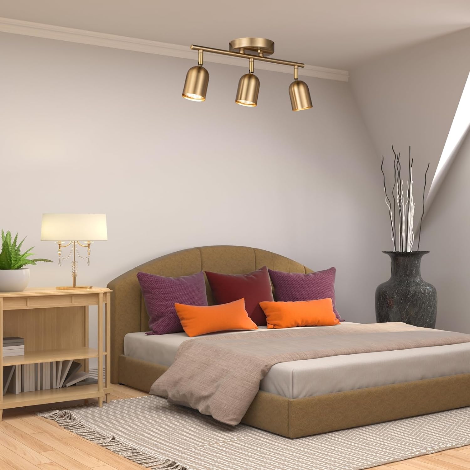 3 Light Ceiling Track Lighting Kit