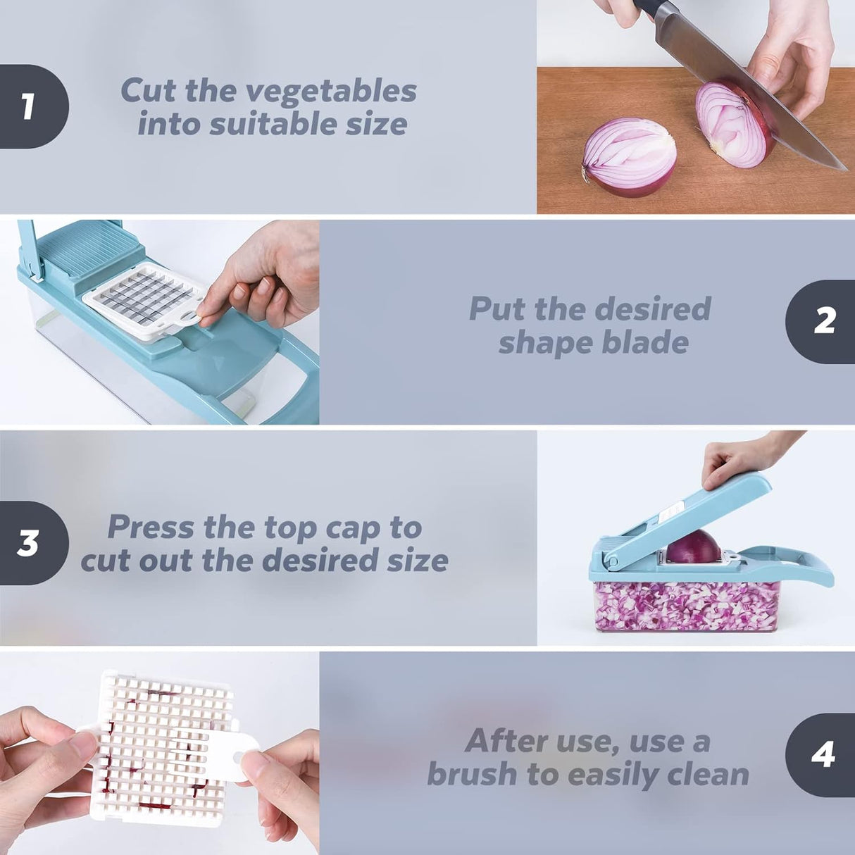 14in1 Multifunctional Food Chopper, Kitchen Vegetable Slicer