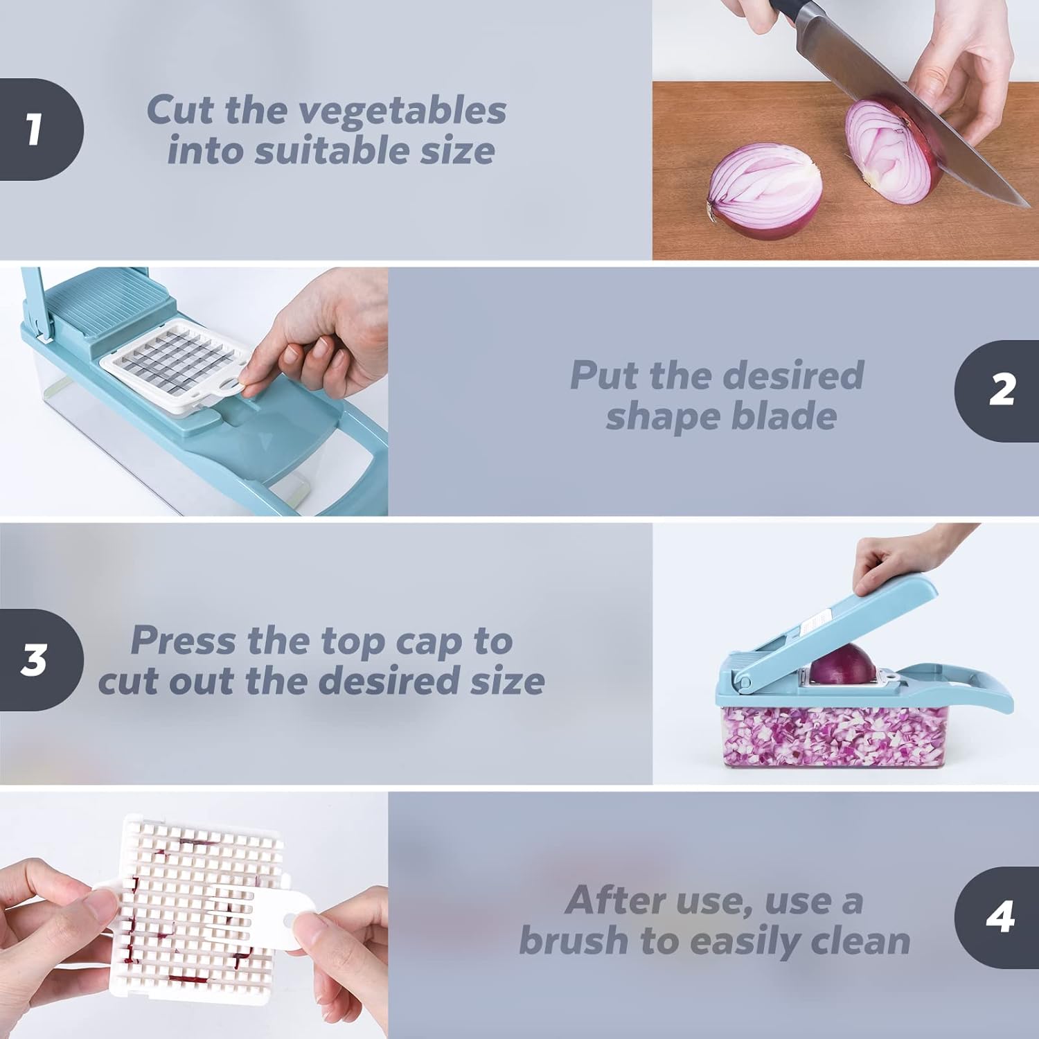 14in1 Multifunctional Food Chopper, Kitchen Vegetable Slicer