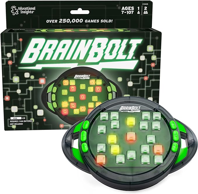 Handheld Electronic Memory Game with Lights & Sounds