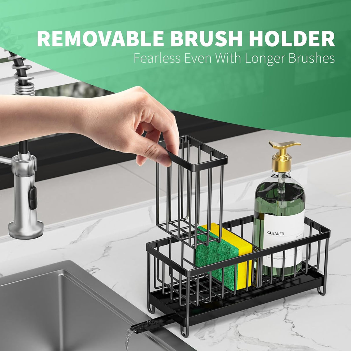 Cisily Sponge Holder for Kitchen Sink