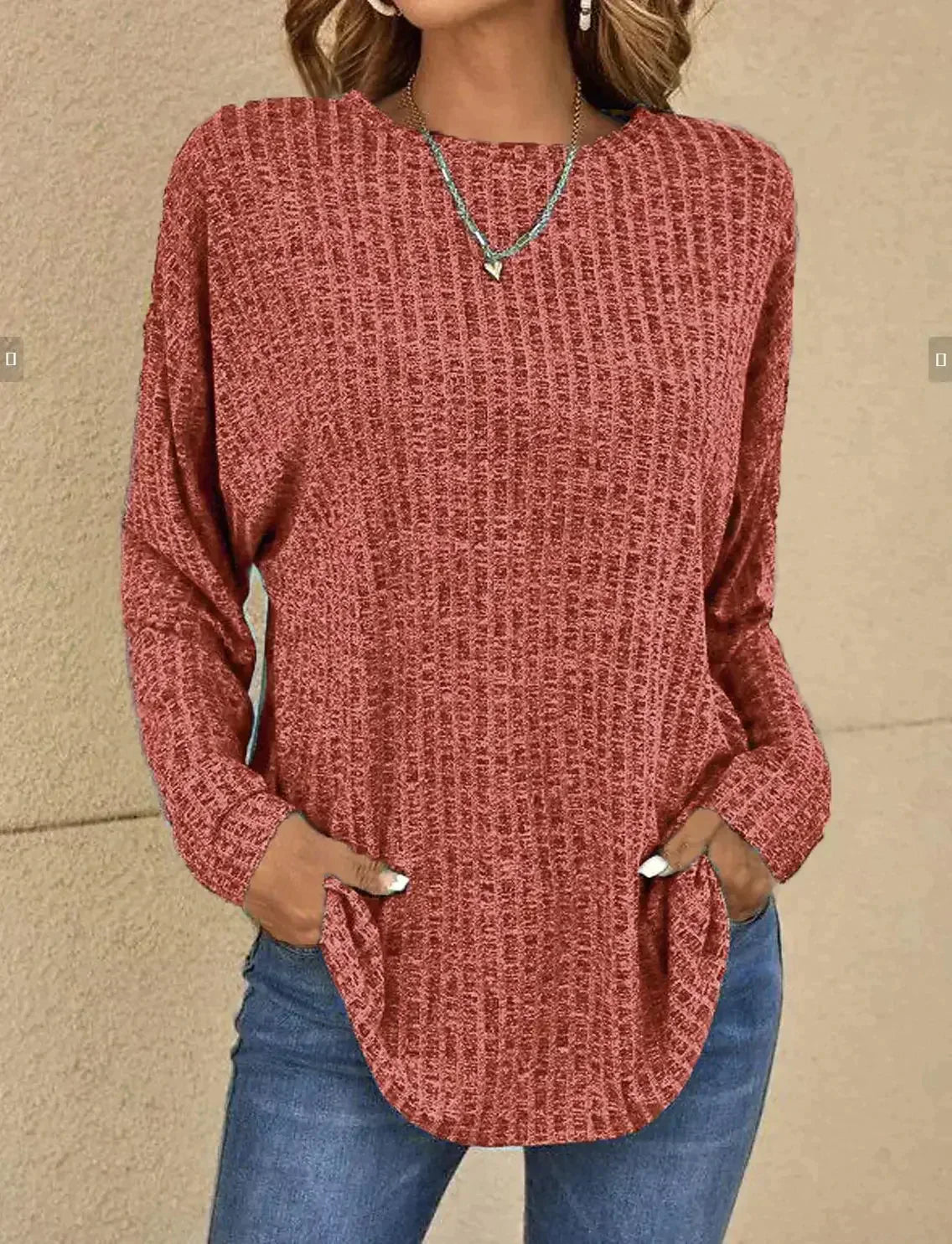 Amara™ - Casual sweatshirt with texture