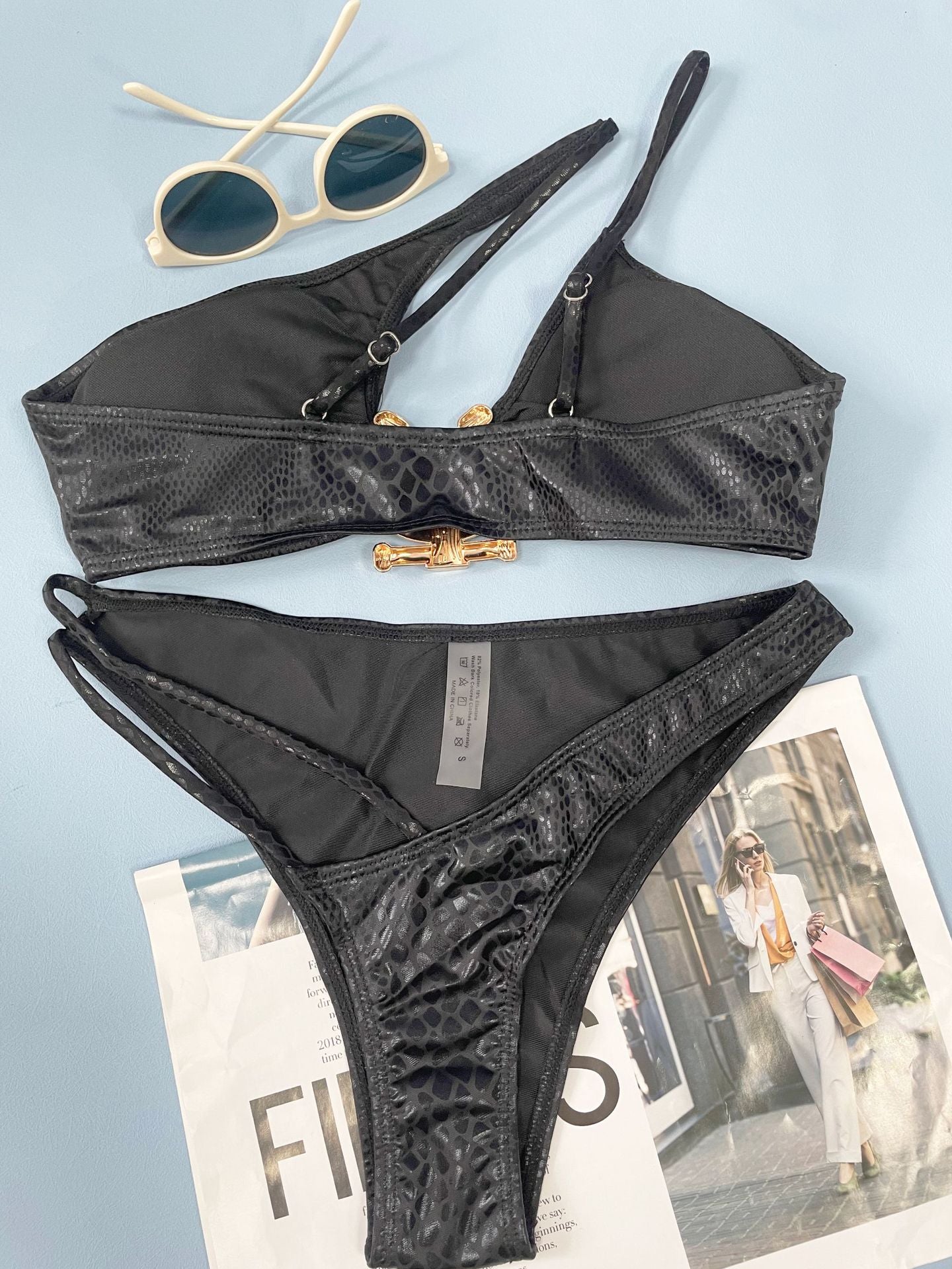 Swimsuit bikini with snake pattern Olesia