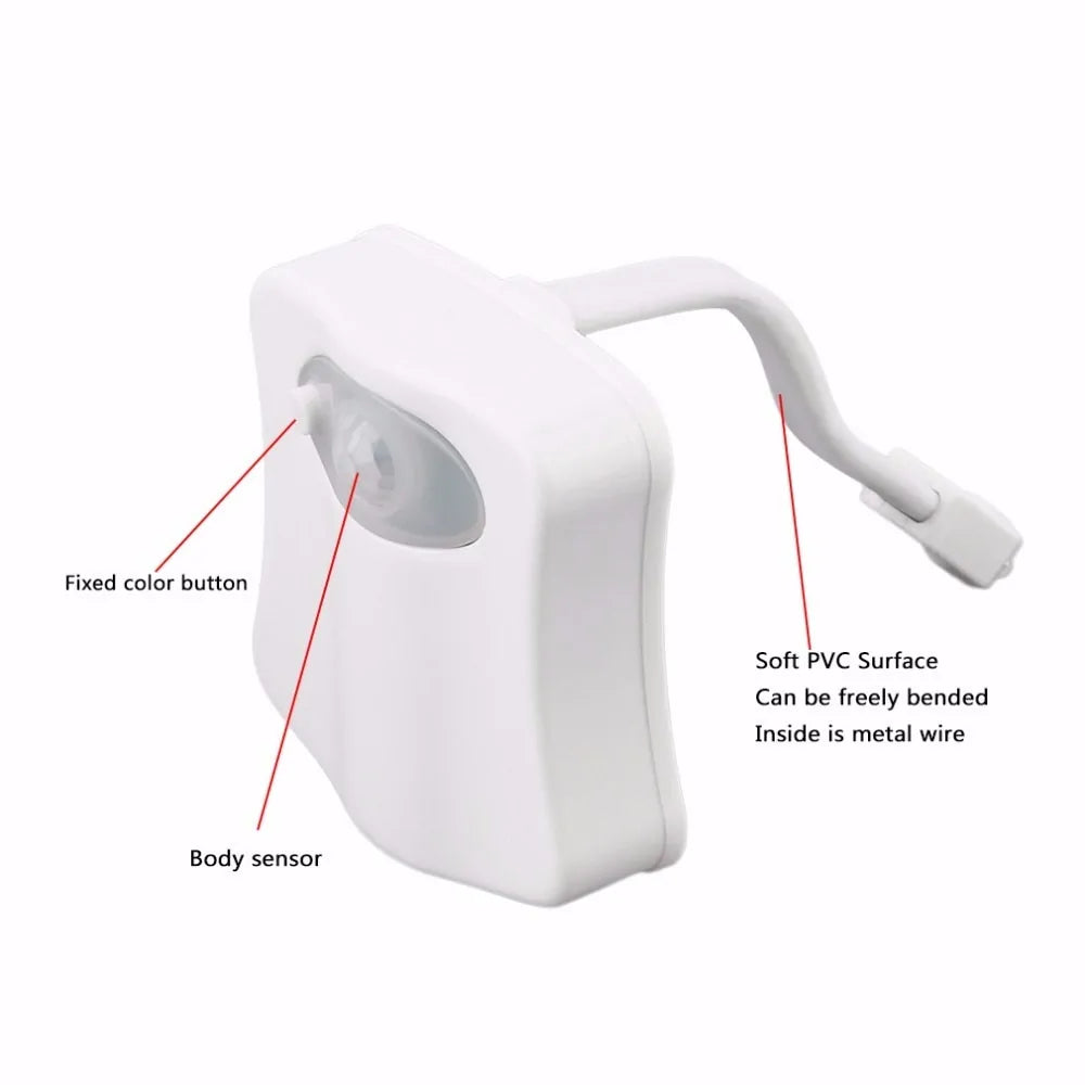 Motion Sensor Toilet Seat Night Light