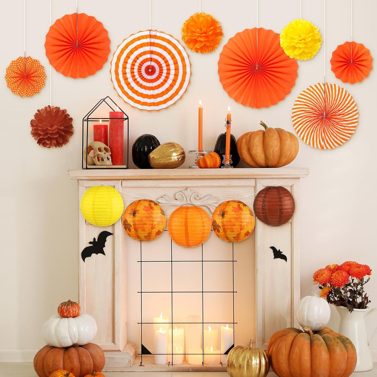 Glooglitter 14 Pcs Fall Party Decoration Set Festival Thanksgiving Party Supplies