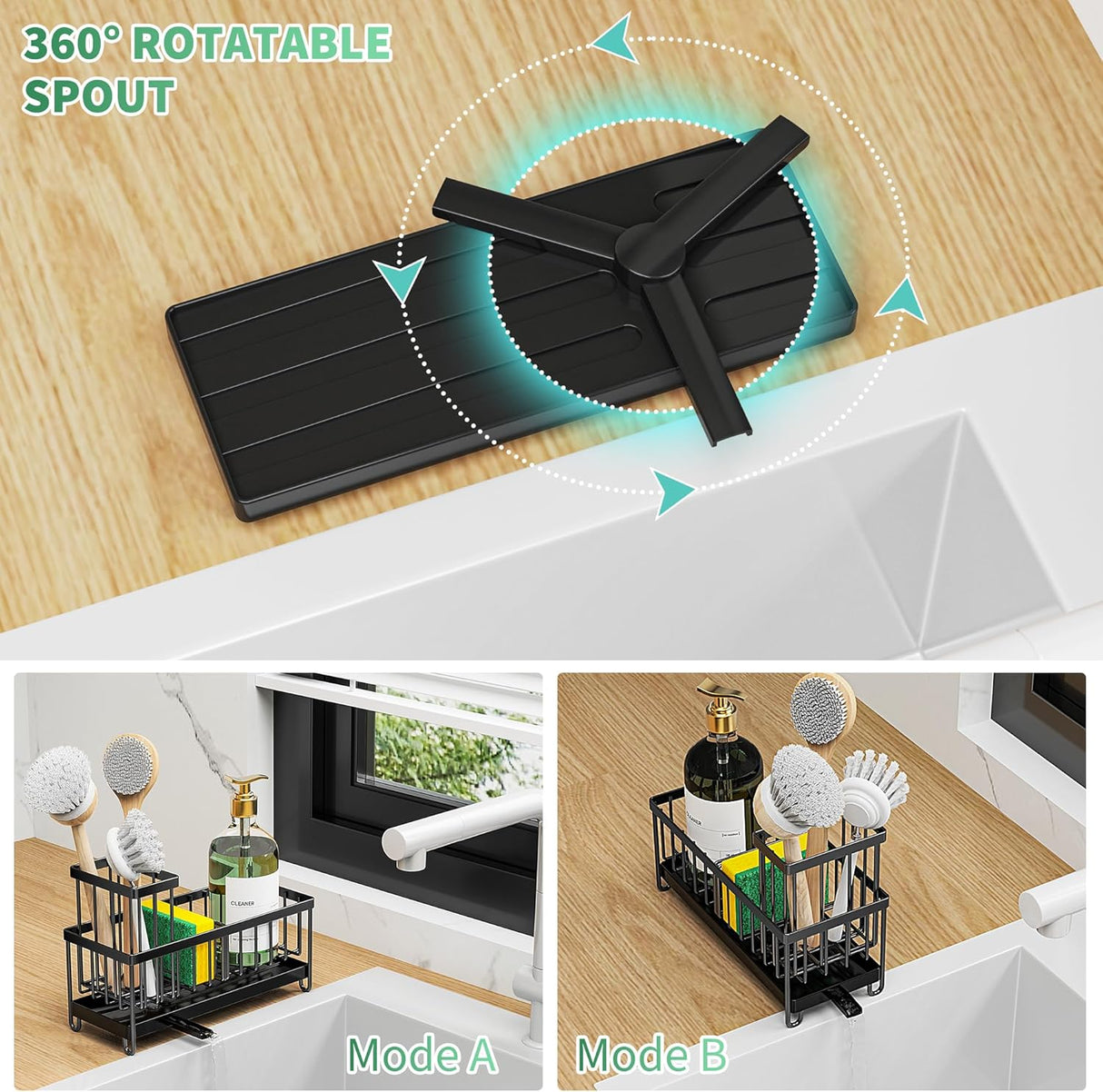 Cisily Sponge Holder for Kitchen Sink