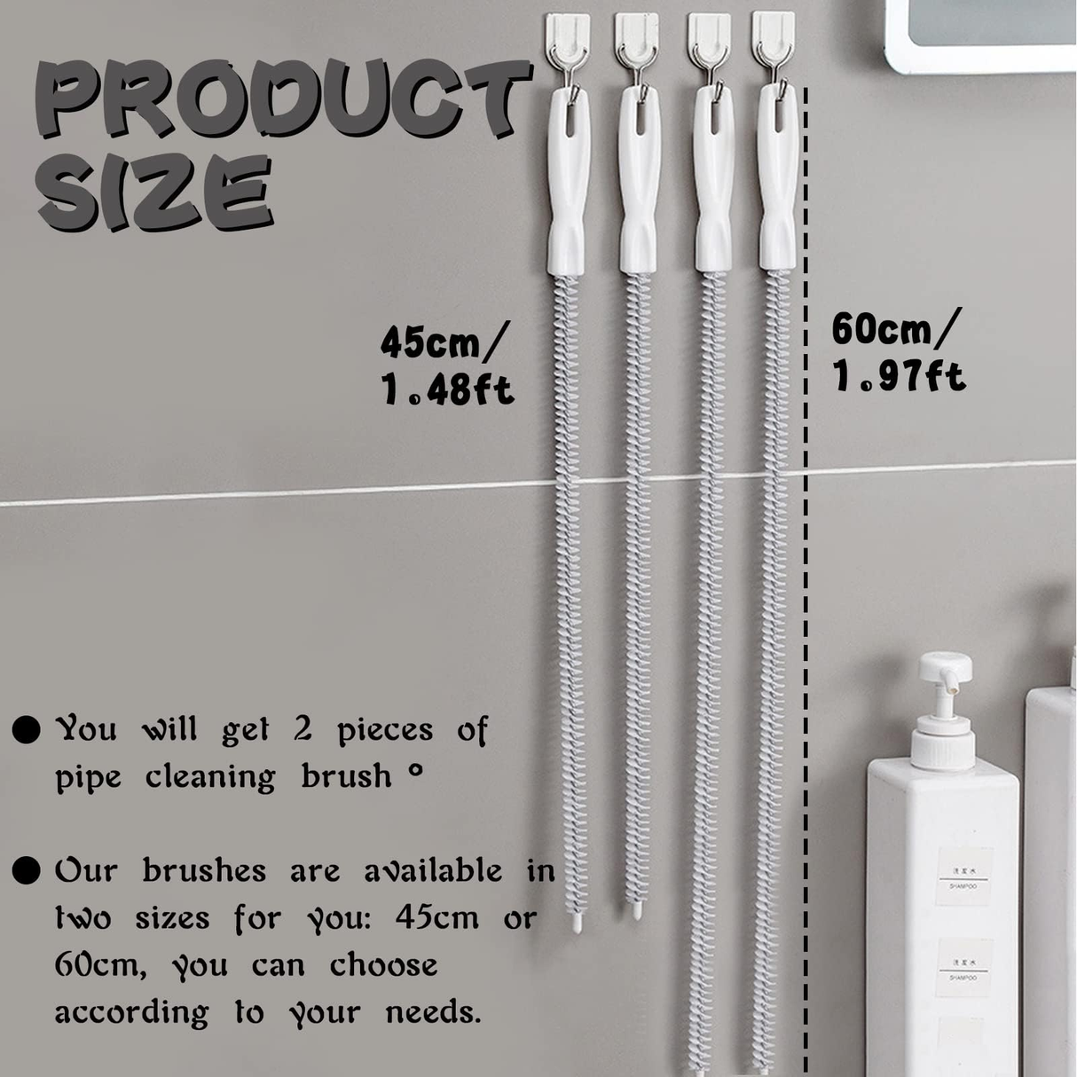 Pipe Sink Cleaning Brush