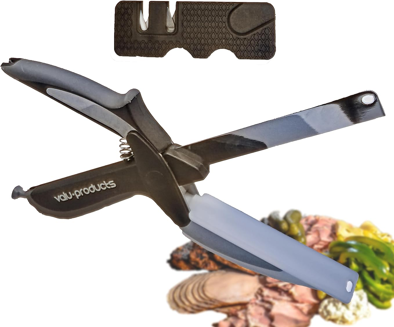 Slim Chopper Scissors  2 In 1 Multi Kitchen Tool Fruit Knife