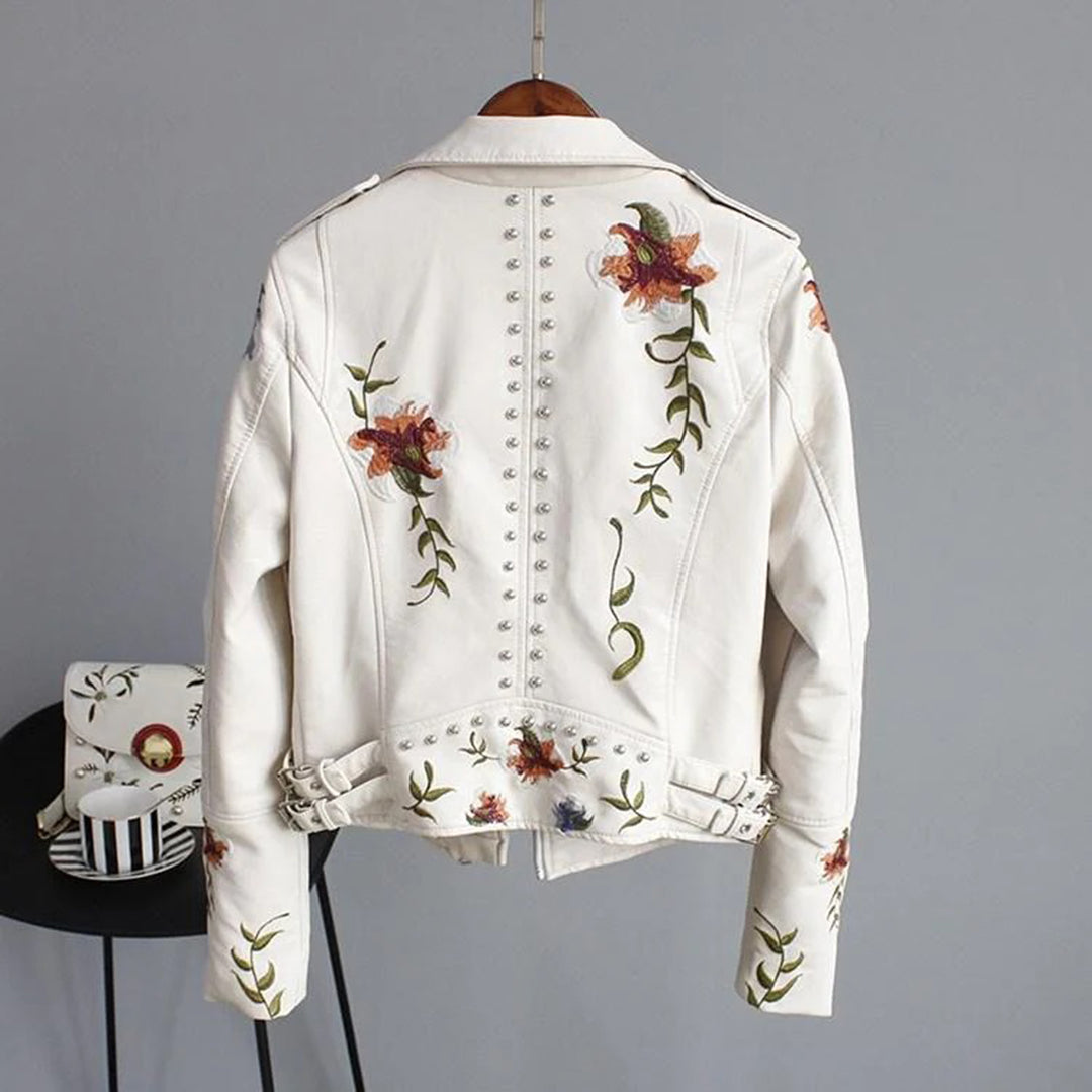 Jacket with floral print for women