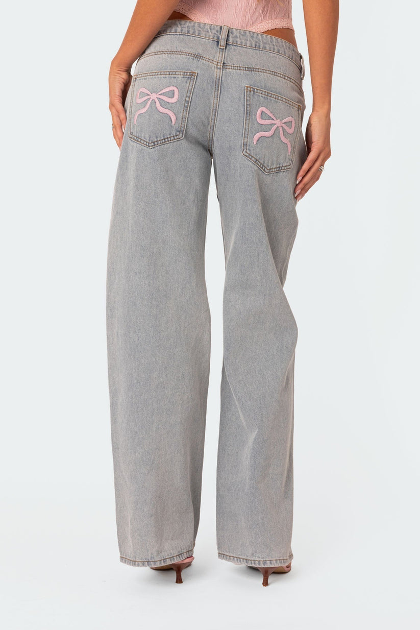 Gilda - Stylish bow tie jeans