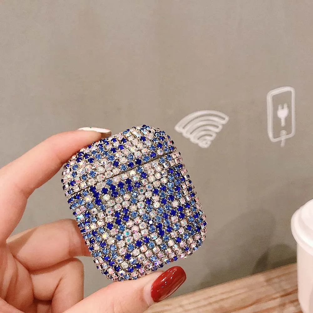 Cute Case For AirPod Air Pods Pro 2 3 Bling Diamond Hard Shell Protective Cover