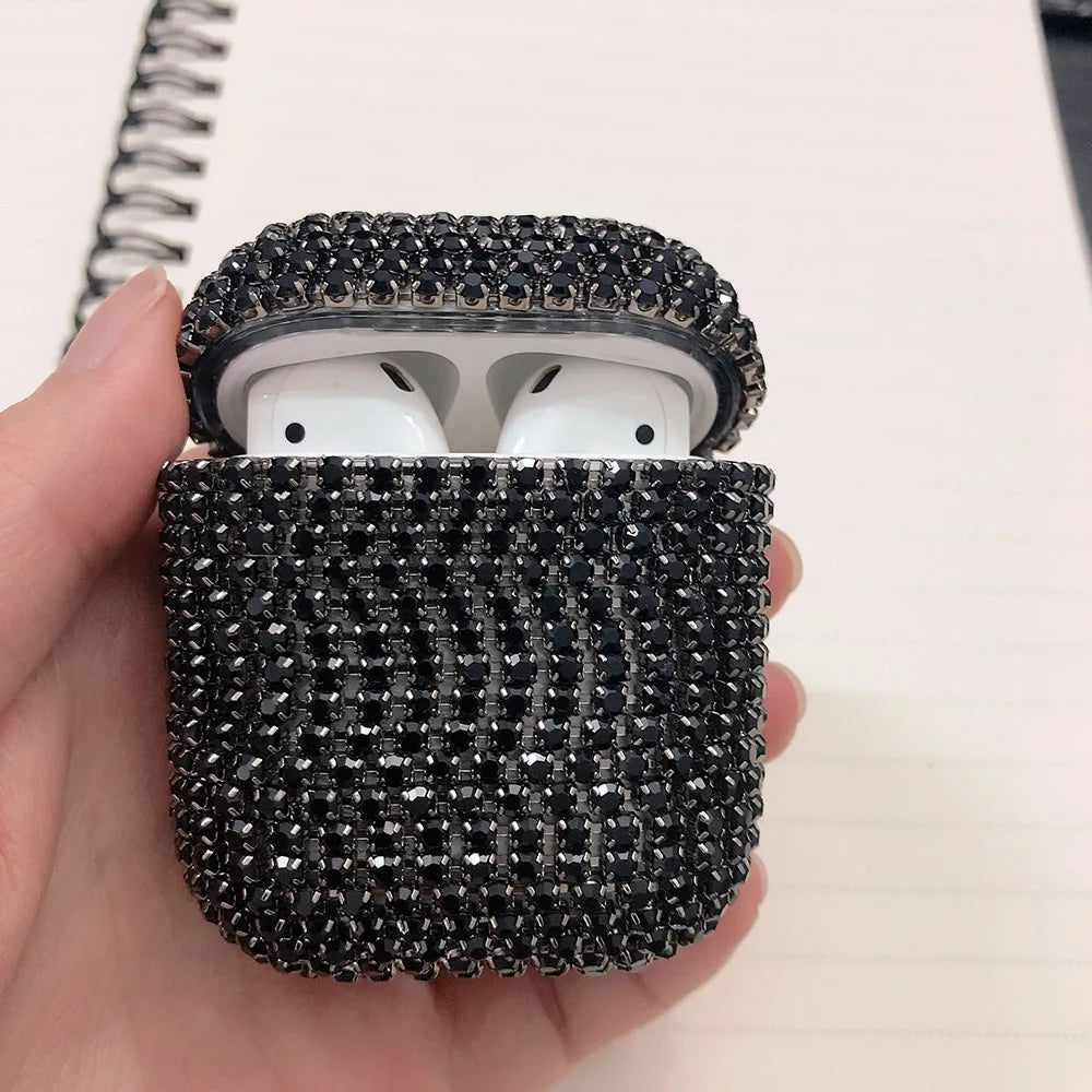 Cute Case For AirPod Air Pods Pro 2 3 Bling Diamond Hard Shell Protective Cover