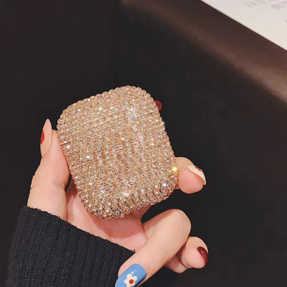 Cute Case For AirPod Air Pods Pro 2 3 Bling Diamond Hard Shell Protective Cover