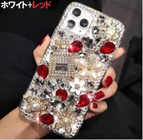 Luxury Bling Diamond Perfume Bottle Phone Case for iPhone Models